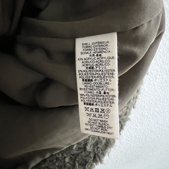 Free People So Soft Sherling Teddy Jacket Size S Green - Picture 4 of 8